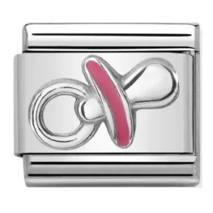Image of Nomination CLASSIC Silvershine Symbols Pink Dummy Charm 330202/39