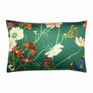 Image of Wild Fauna Botanical Cushion Emerald