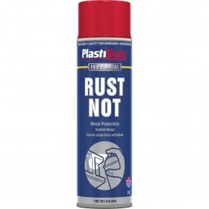 Image of Plastikote Rust Not Aerosol Spray Paint Fire Red 500ml