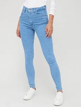 Image of Levis 721 High Rise Skinny Jean - Blue Size 27, Inside Leg 32, Women