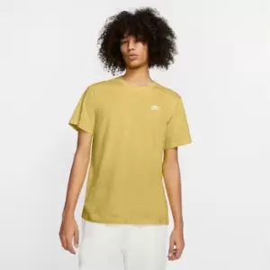 Image of Nike Sportswear Club Mens T-Shirt - Yellow