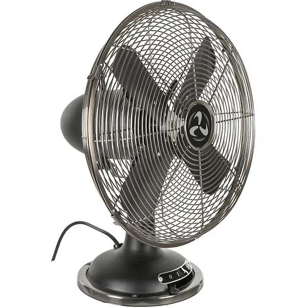 Image of Desk Fan HxWxD 424 x 340 x 280 mm Rotor Blade Diameter 300 mm Black