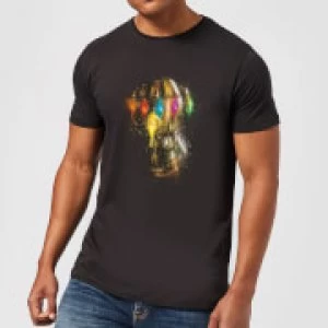 Image of Avengers Endgame Infinity Gauntlet Warlord Mens T-Shirt - Black