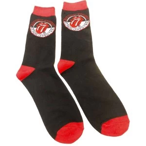 Image of The Rolling Stones - Established Unisex Ankle Socks - Black