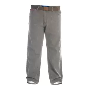 Image of Duke London Mens Kingsize Brian Bedford Cord Trousers With Belt (42S) (Brown)