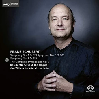 Image of Residentie Orkest The Hague & Jan Willem de Vriend - Franz Schubert: Symphony No. 1, D82/Symphony No. 3, D200/... CD