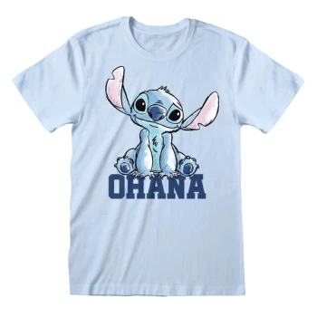 Image of Lilo And Stitch - Pastel Stitch Unisex Medium T-Shirt - Blue