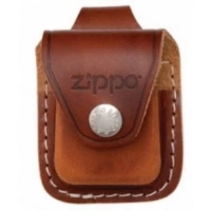Image of Zippo Brown Lighter Pouch With Loop Leather