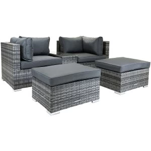 Image of Charles Bentley Napoli Multifunction Rattan Lounge Set