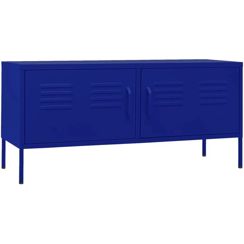 Image of VIDAXL Vidaxl - tv Cabinet Navy Blue 105x35x50cm Steel 8720286565384