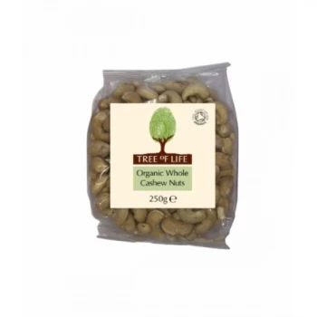 Image of Tree of Life Organic Cashew Nuts - Whole - 250g x 6