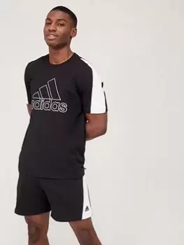 Image of adidas Future Icons Badge Of Sport T-Shirt - Black Size M Men