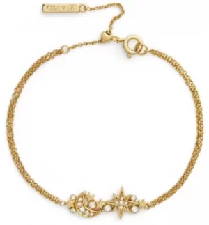 Image of Olivia Burton Celestial Chain Bracelet Gold OBJCLB16 Jewellery