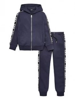 Image of Diesel Boys Tape Logo Tracksuit - Navy, Size Age: 8 Years