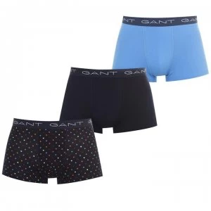 Image of Gant 3 Pack Dot Trunks - 410 Marine