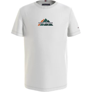 Image of Tommy Hilfiger Mountain T Shirt - White YBR