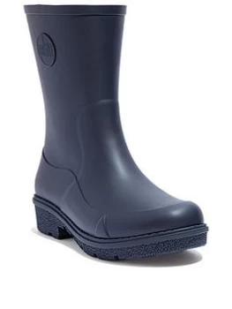 Image of FitFlop Wonderwell Wellington Boots - Navy, Size 7, Women