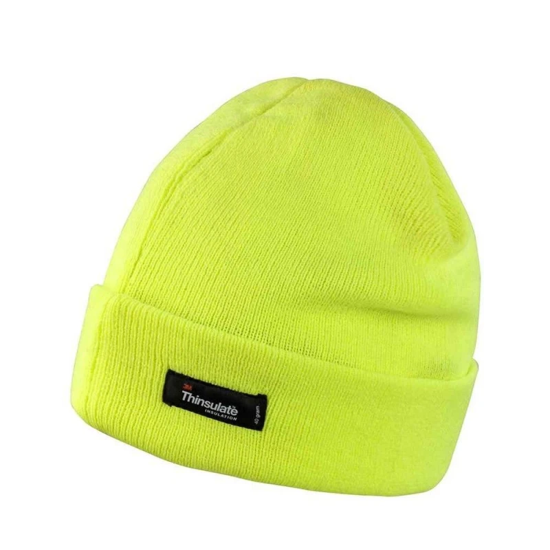 Image of Result Result Men Thinsulate Winter Hat in Yellow Yellow One Size Male 5063470153640