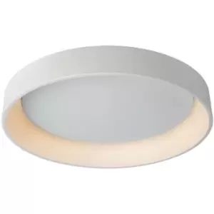 Image of Lucide TALOWE LED - Flush Ceiling Light - Ø80cm - LED Dim. - 1x80W 3000K - White
