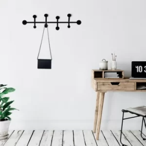 Image of Rod Black Metal Wall Hook