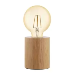 Image of Eglo Turialdo Cylindrical Table Lamp Brown