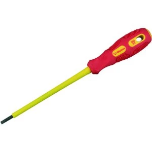 Image of Wickes VDE 2.5mm Soft Grip Slotted Screwdriver - 75mm