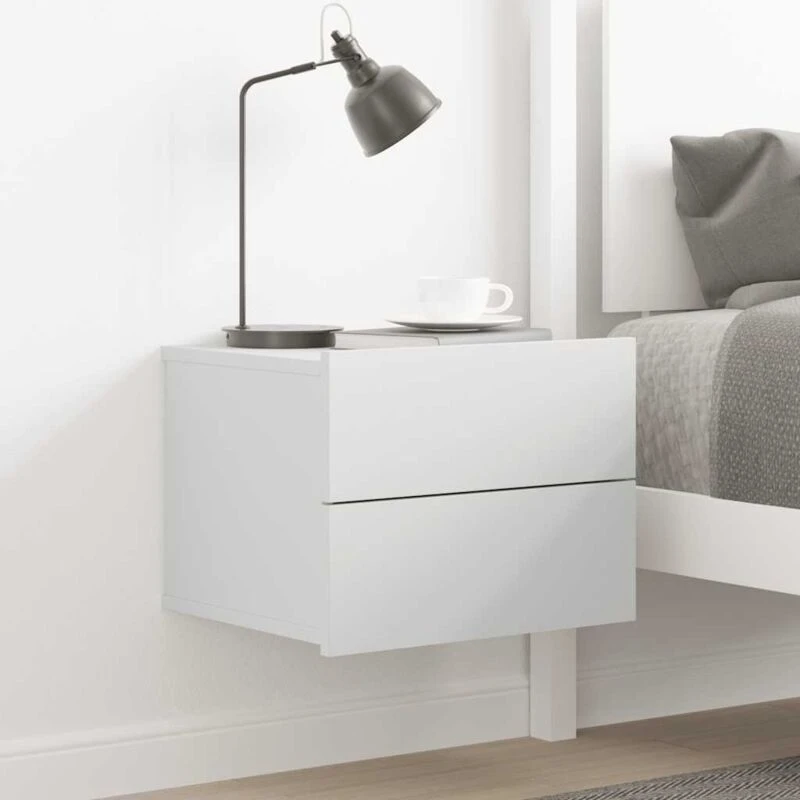 Image of VIDAXL Bedside Cabinet White 40x30x30cm Engineered Wood Vidaxl 8719883816487