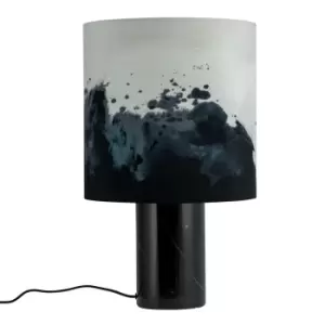 Image of Molly Table Lamp Marble, Textile Screen