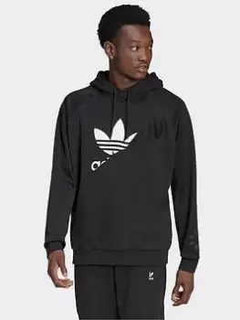 Image of adidas Originals Adicolor French Terry Interlock Hoodie, Black Size XS Men