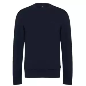 Image of Boss Lamont Crew-neck Sweatshirt - Blue