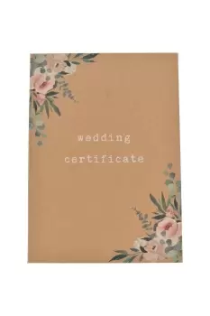 Image of A4 Certificate Holder "Wedding Certificate"
