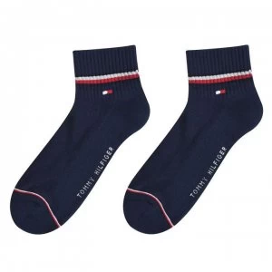 Image of Tommy Bodywear Icon 2 Pack Socks - Navy