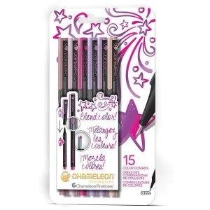Image of Chameleon Fineliner Pen Set Floral Colors Set of 6