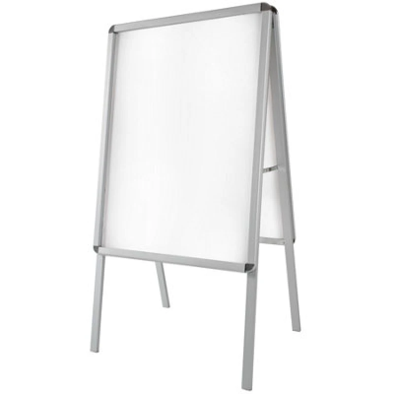 Image of Tectake Poster Board - A1, Double-Sided, Foldable, Including 2 Protection Films - Grey
