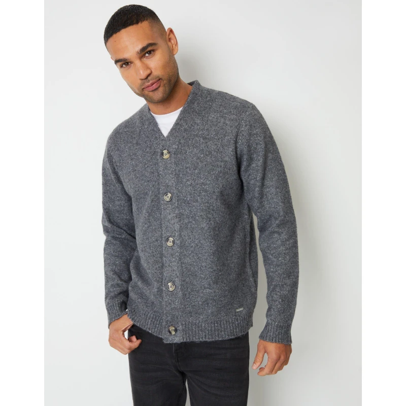 Image of Threadbare Dutch Cardigan Charcoal Marl male Medium