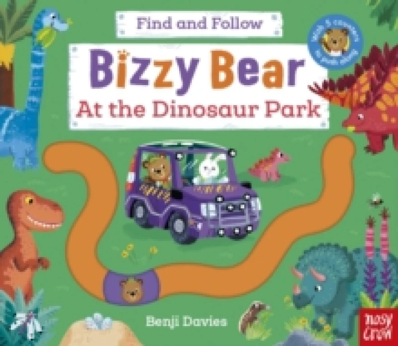 Image of Bizzy Bear Find and Follow: At the Dinosaur Park : with 4 sliding counters Board book