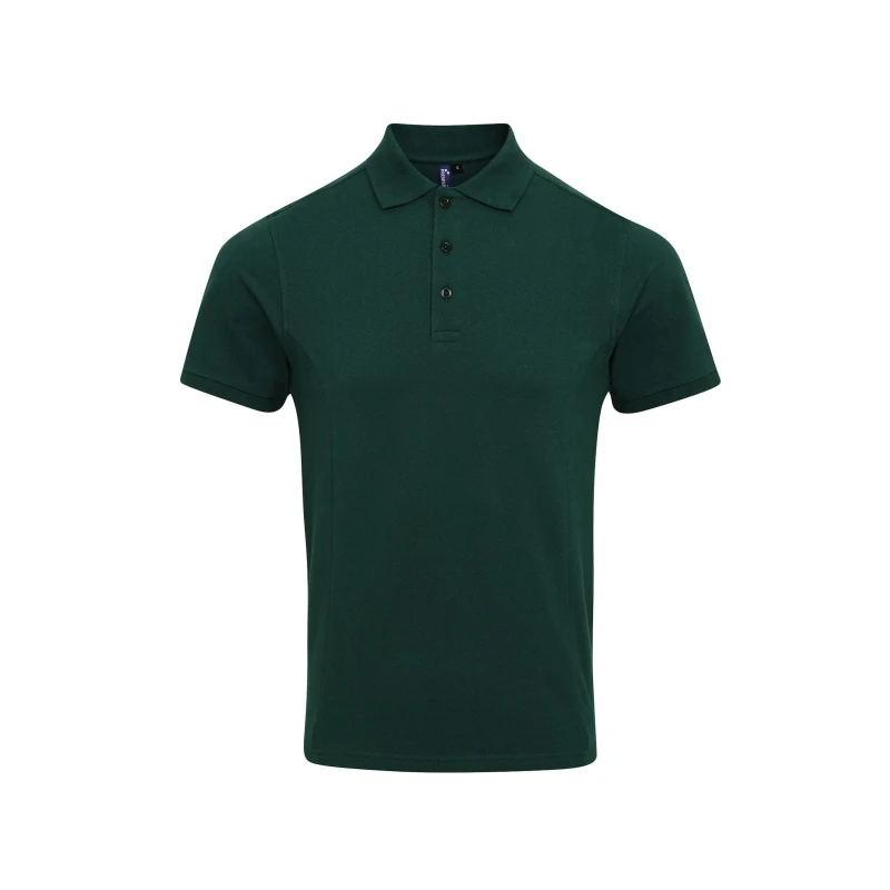 Image of Premier Premier Men Coolchecker Plus Pique Polo With CoolPlus in Bottle Green Size: Small Bottle Green S Male 5057819682588