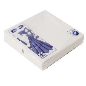 Image of Essential Housewares Paloma White Napkins - Pack of 50