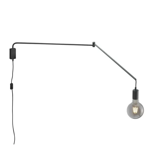 Image of Line Modern Wall Lamp Black Matt