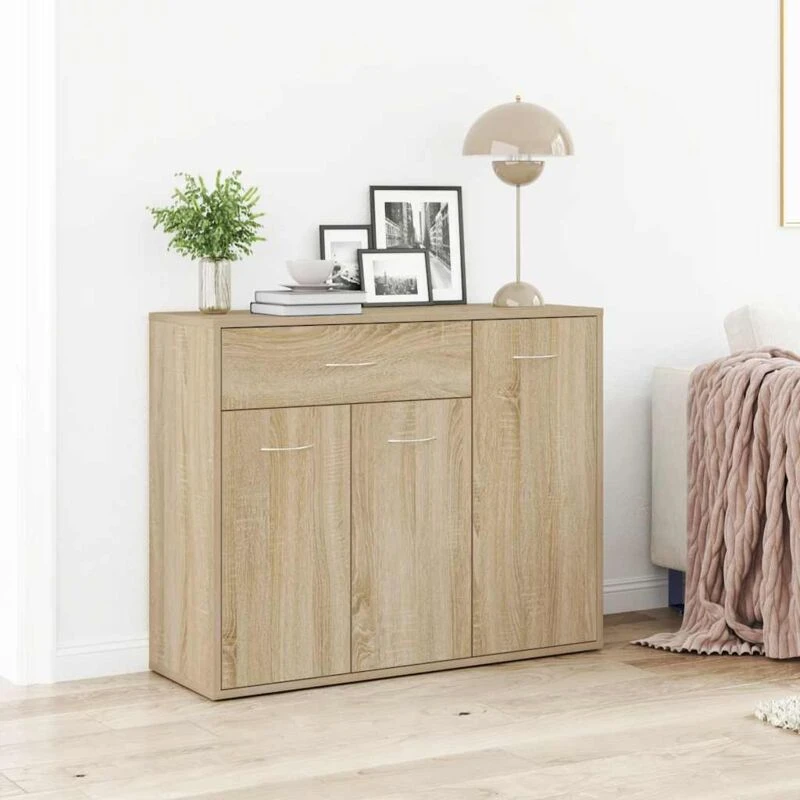 Image of VIDAXL Sideboard Sonoma Oak 88x30x70cm Engineered Wood Vidaxl 800678