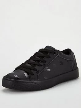 Image of Lacoste Boys Straightset 319 Trainers - Black, Size 12 Younger
