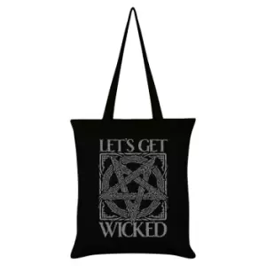 Image of Grindstore LetA's Get Wicked Tote Bag (One Size) (Black/White)