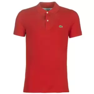 Image of Lacoste PH4012 SLIM mens Polo shirt in Red - Sizes EU S,EU XL,EU XXL