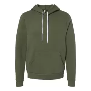 Image of Canvas Unisex Pullover Hooded Sweatshirt / Hoodie (L) (Military Green)