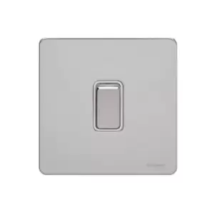 Image of Schneider USFP 16A 1G 2W Retractive Switched White Insert Polished Chrome - GU1412RWPC