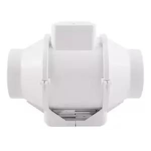 Image of XIMX100T 100MM Centrifugal Plastic Inline Fan With Timer - 93079AW