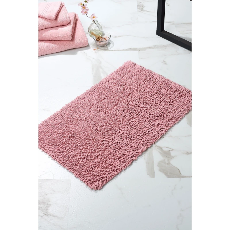 Image of Homelife Cotton Loop Bathmat - Pink Pink One Size