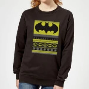 Image of Batman Womens Christmas Sweatshirt - Black