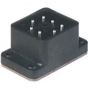 Image of Hirschmann 932 478 100 GO 610 FA M Mounted Connector With Flange Black Number of pins6 PE