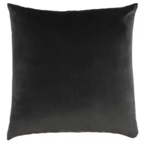 Image of Aurora Ribbed Velvet Cushion Grey - Grey - Furn.
